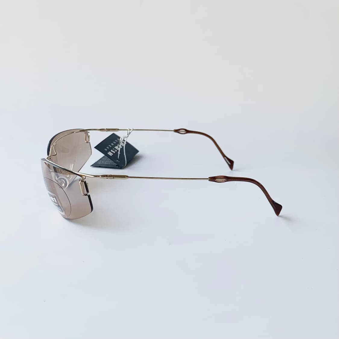 968 데드스탁 빈티지선글라스 골드 브라운 와이드 틴트렌즈 픽키 상품이미지4