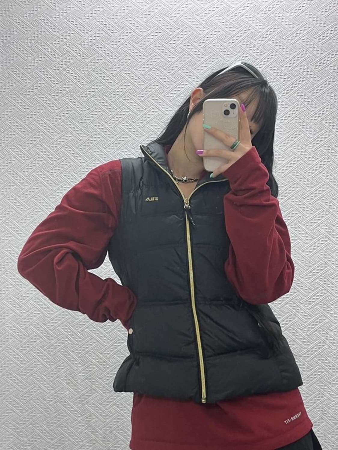 필라 검골 오리털 덕다운 패딩 조끼 95 C06974 상품이미지1