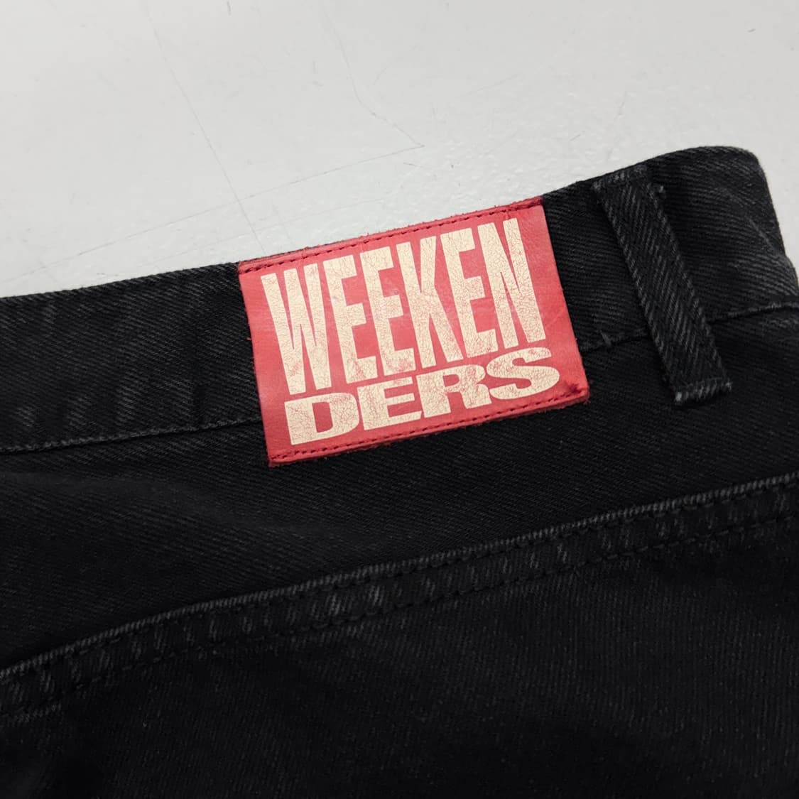 위캔더스 와이드 흑청 데님팬츠 상품이미지7