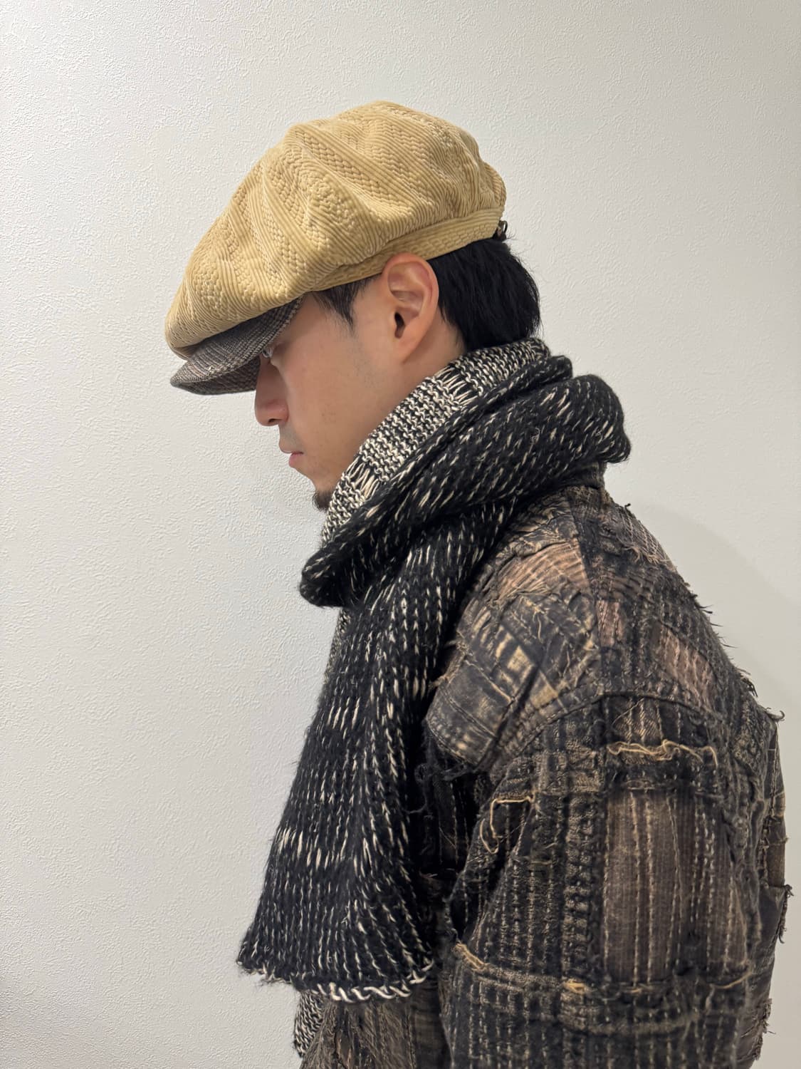 캐피탈 코듀로이 베이지 베레모 캡 상품이미지7