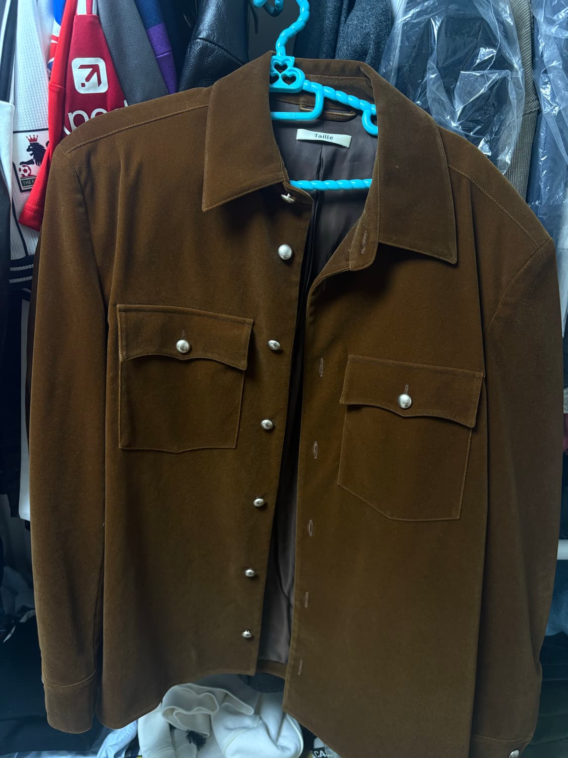 타일레 벨벳셔츠 1사이즈 상품이미지1