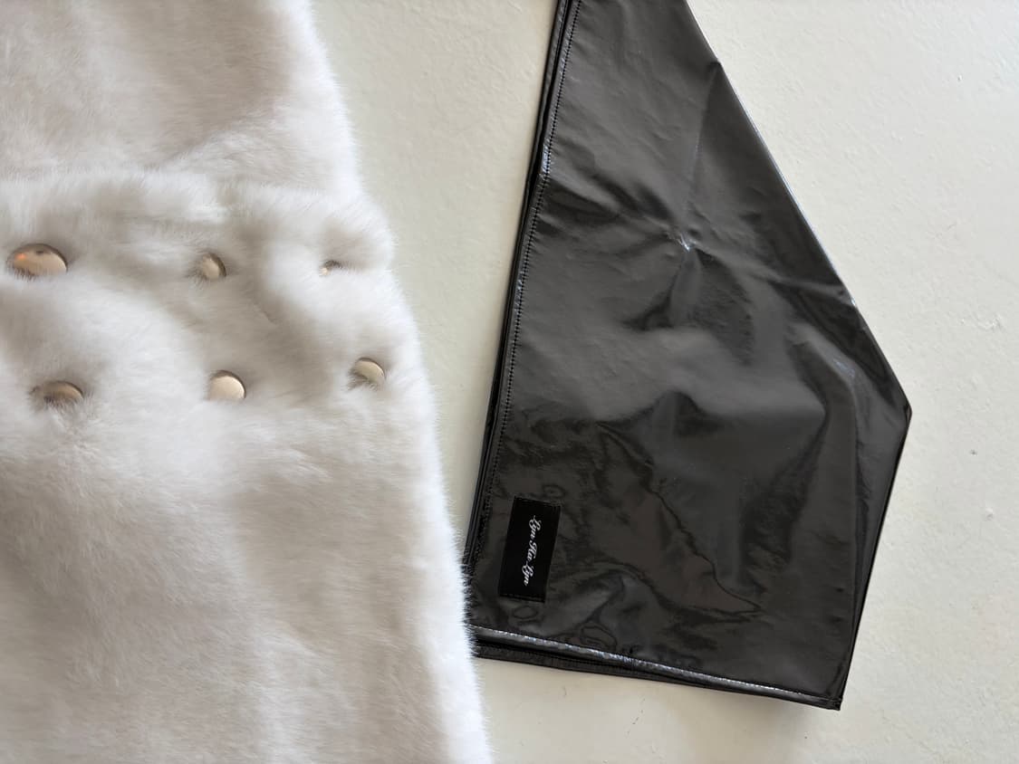 린하린 Patent Leather Head Scarf & Faux Min 상품이미지7