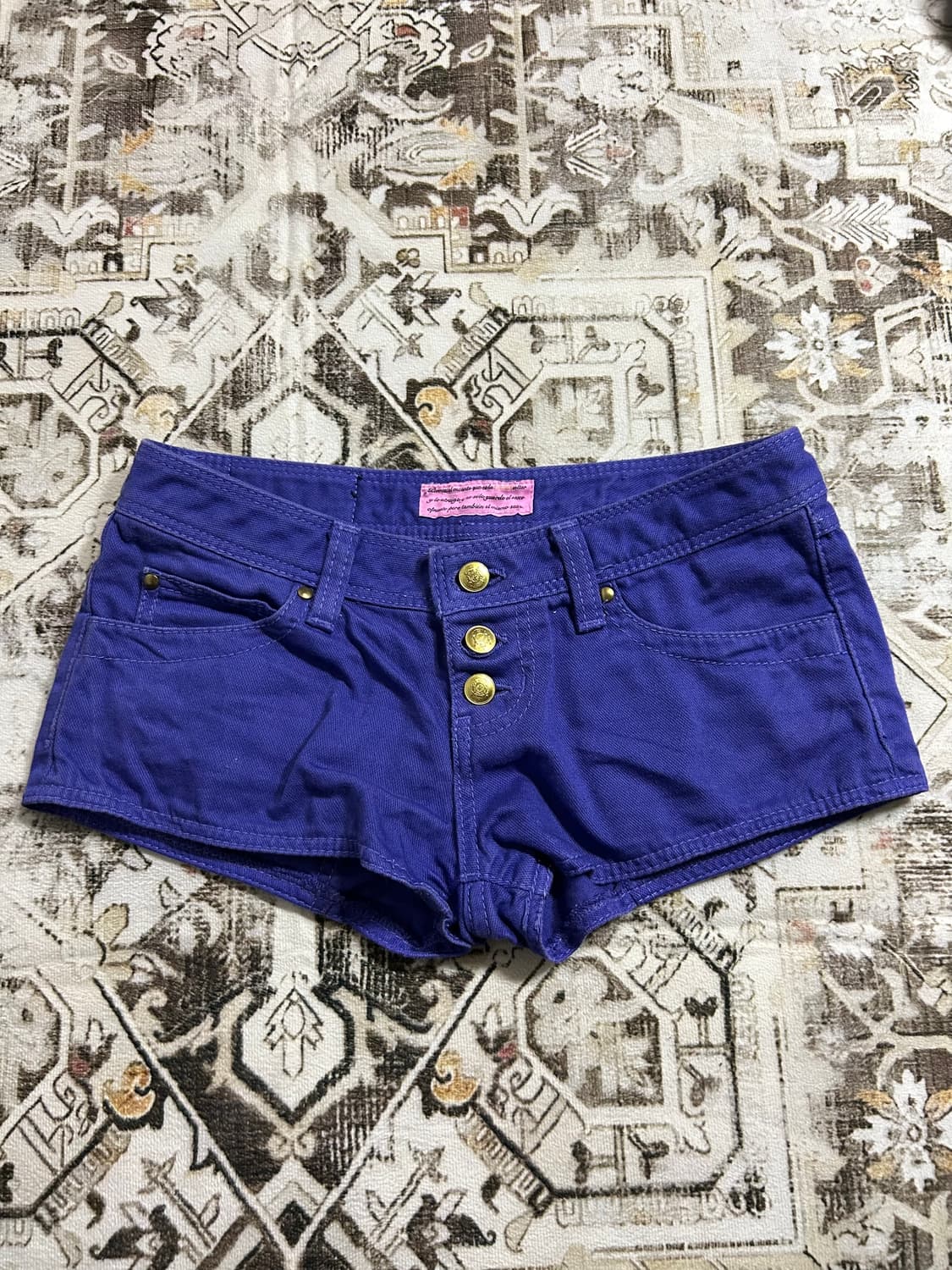 Rienda gal purple hot pants 상품이미지3