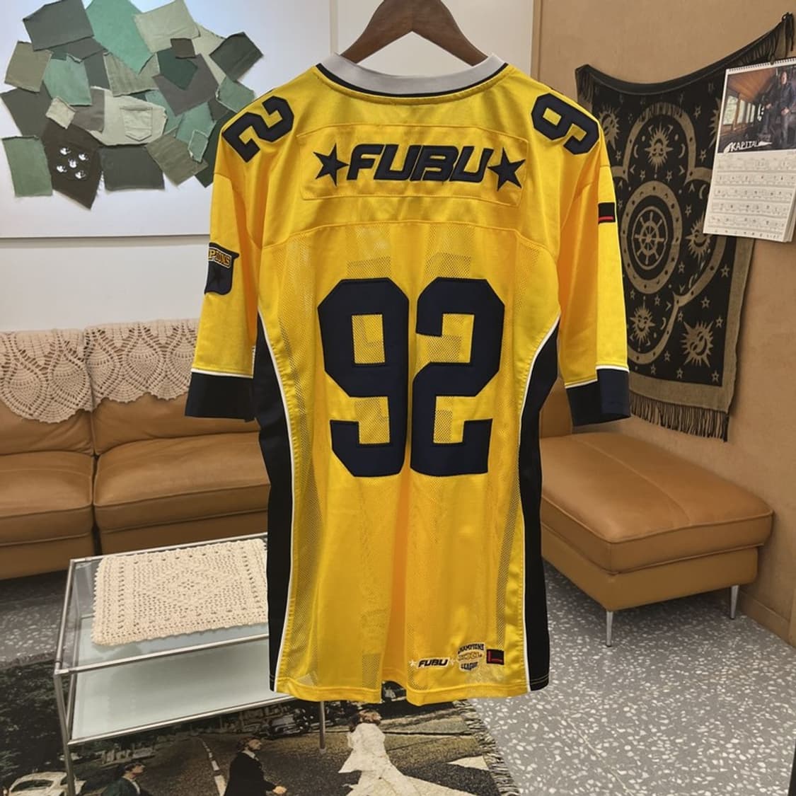 FUBU 후부 레트로 챔스 92 럭비 져지 유니폼 L C11792 상품이미지4