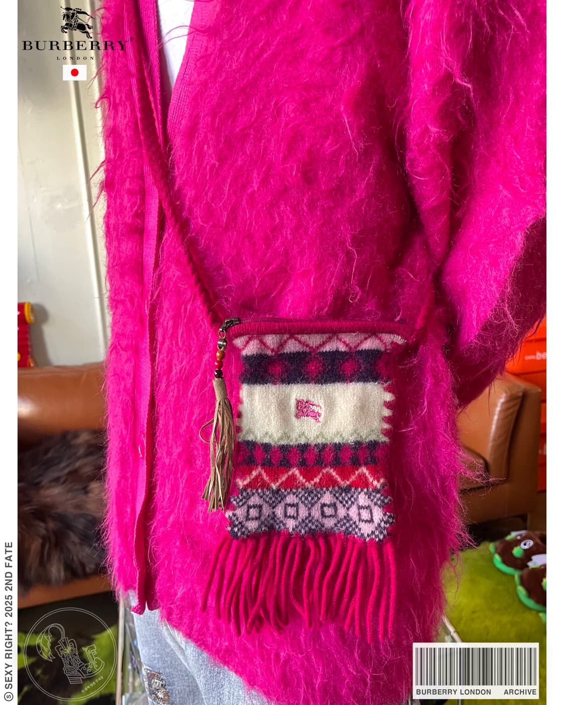 Old BURBERRY London Archive Fringe Bag 상품이미지1