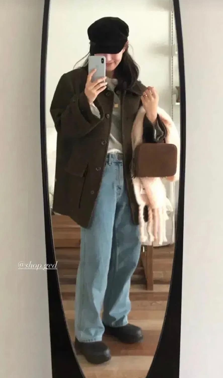 Ged 게드 boucle half coat 부클 하프 코트 상품이미지3