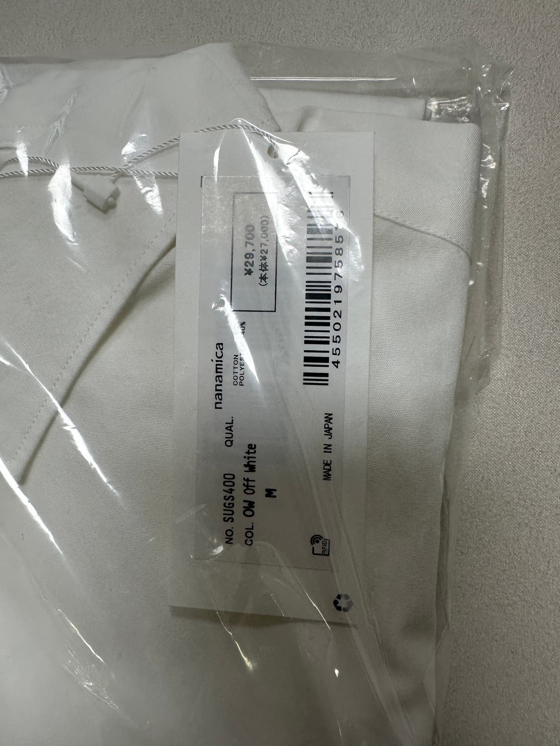 [M, L] 나나미카 윈드셔츠 새제품 상품이미지9