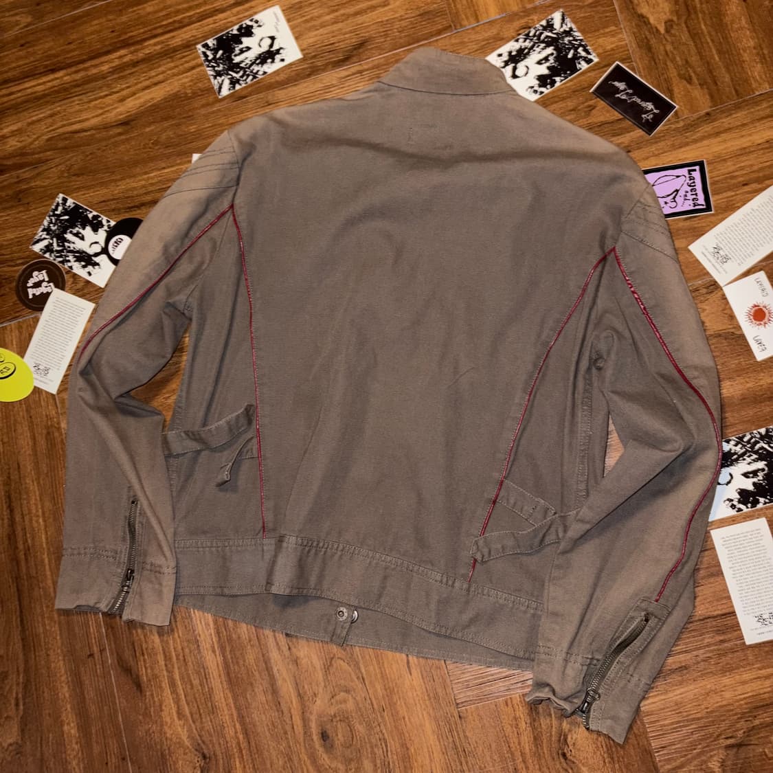 00s American Eagle piping trim jacket 상품이미지2