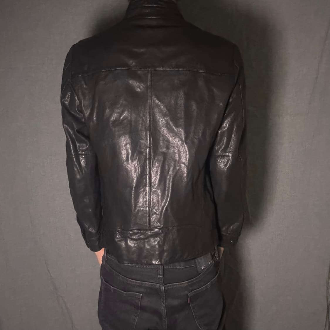 lamb skin leather jacket 상품이미지6