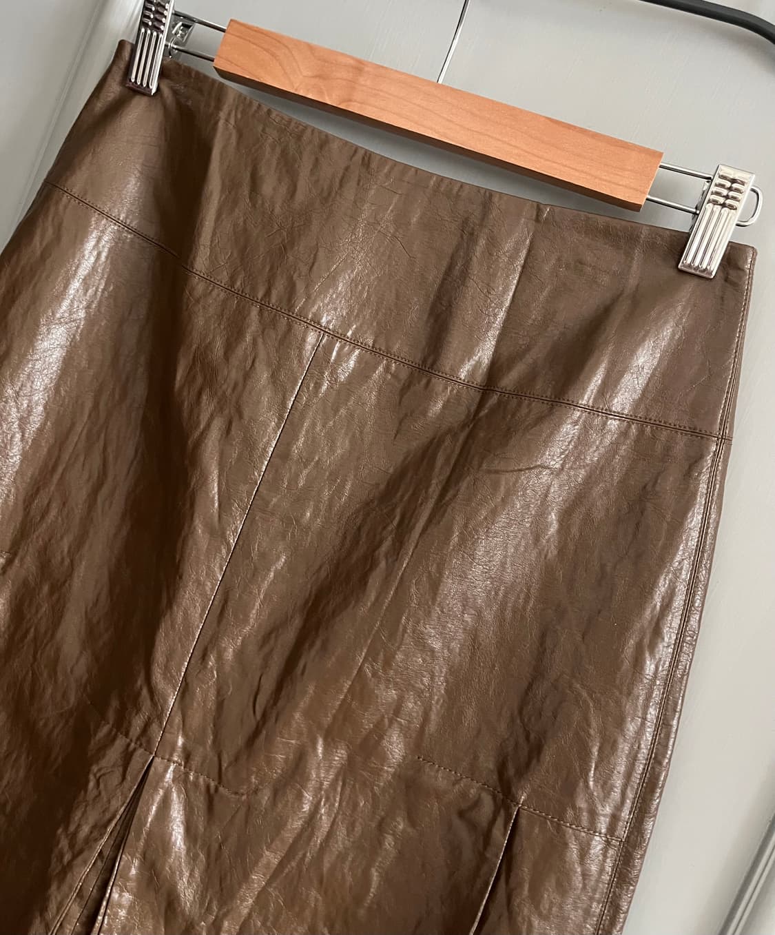 타임 플리츠 레더 스커트 호칭 64-94사이즈 상품이미지7