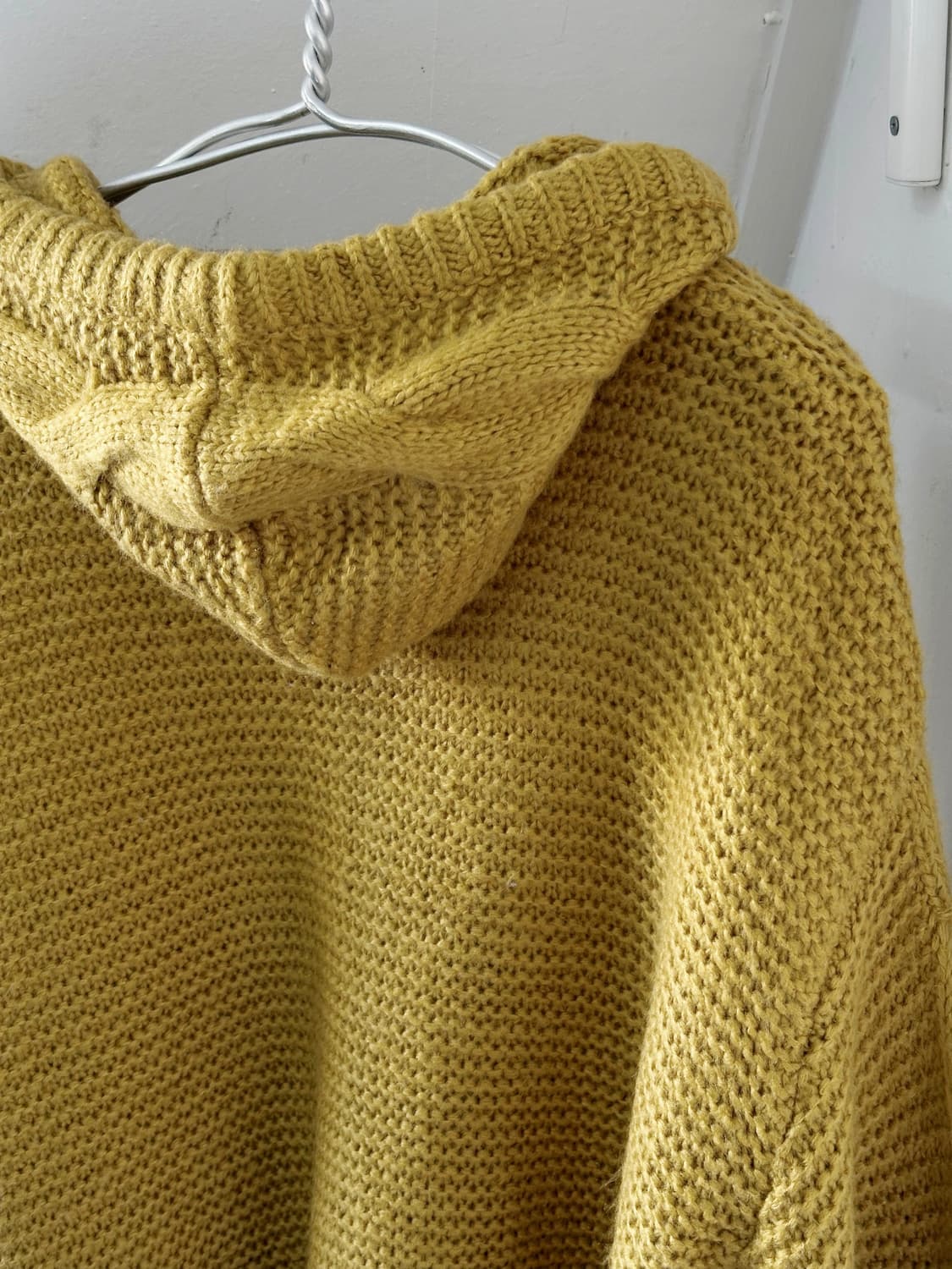  Low gauge knitted hood zip parka 상품이미지5