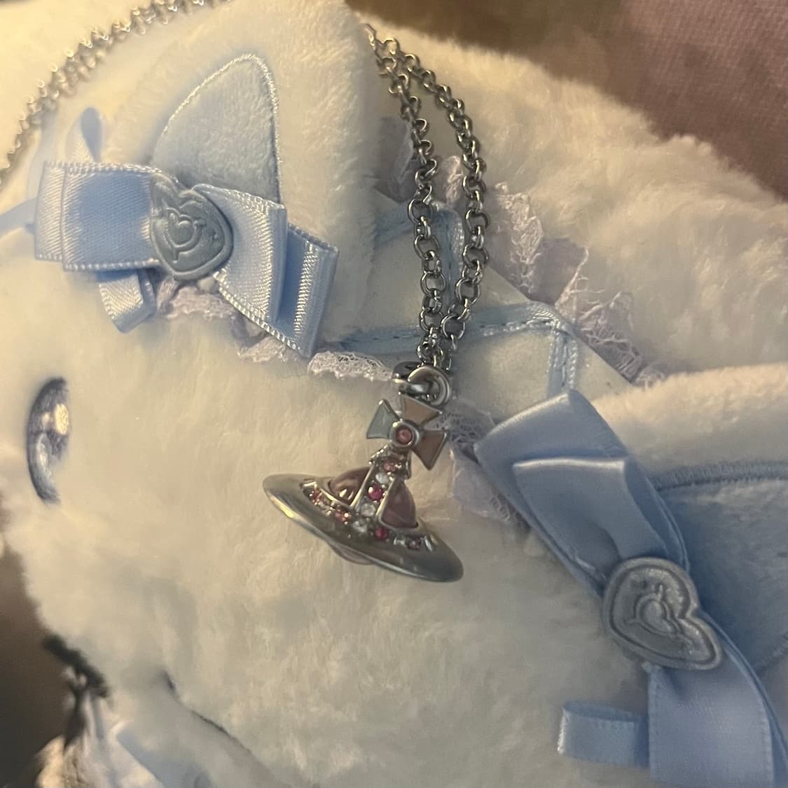 비비안웨스트우드 핑크 orb 목걸이 상품이미지9