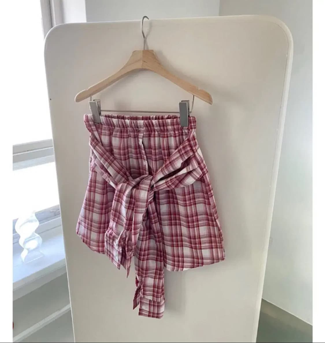 히피디피 체크 레이어드 셔츠 슬리브리스 탑 빈티지 나의나인 모래하우스 상품이미지3