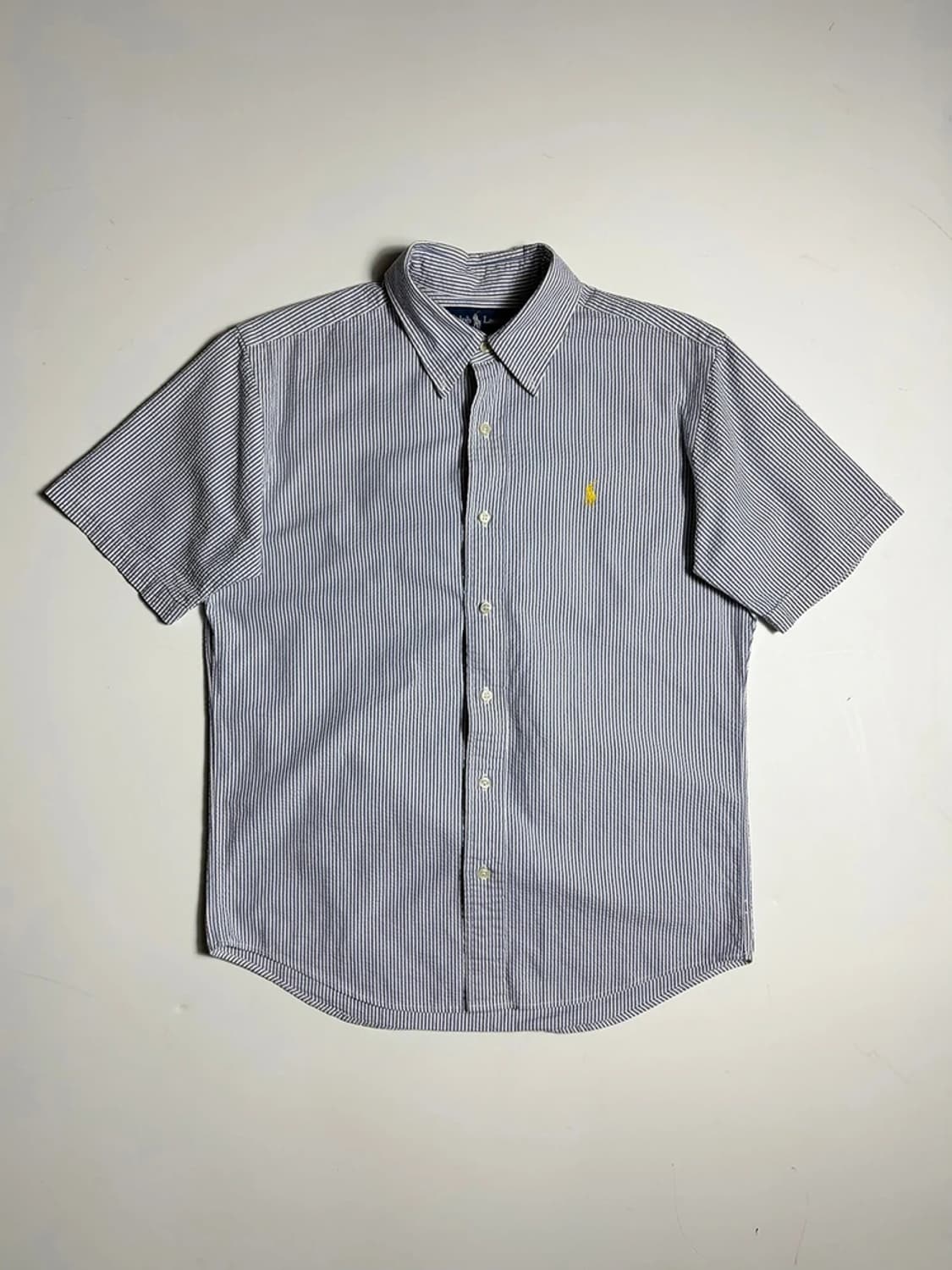 폴로 랄프로렌 커스텀핏 스트라이프 반팔 셔츠 R1539 상품이미지1