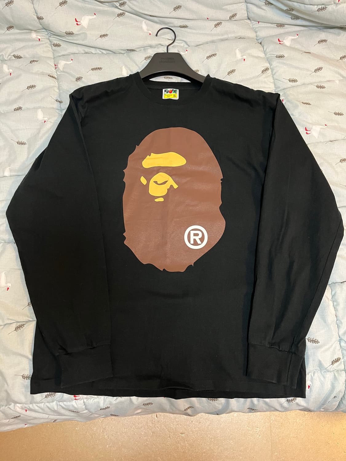 베이프 빅 에이프 헤드 롤슬리브 티셔츠 XL 상품이미지1