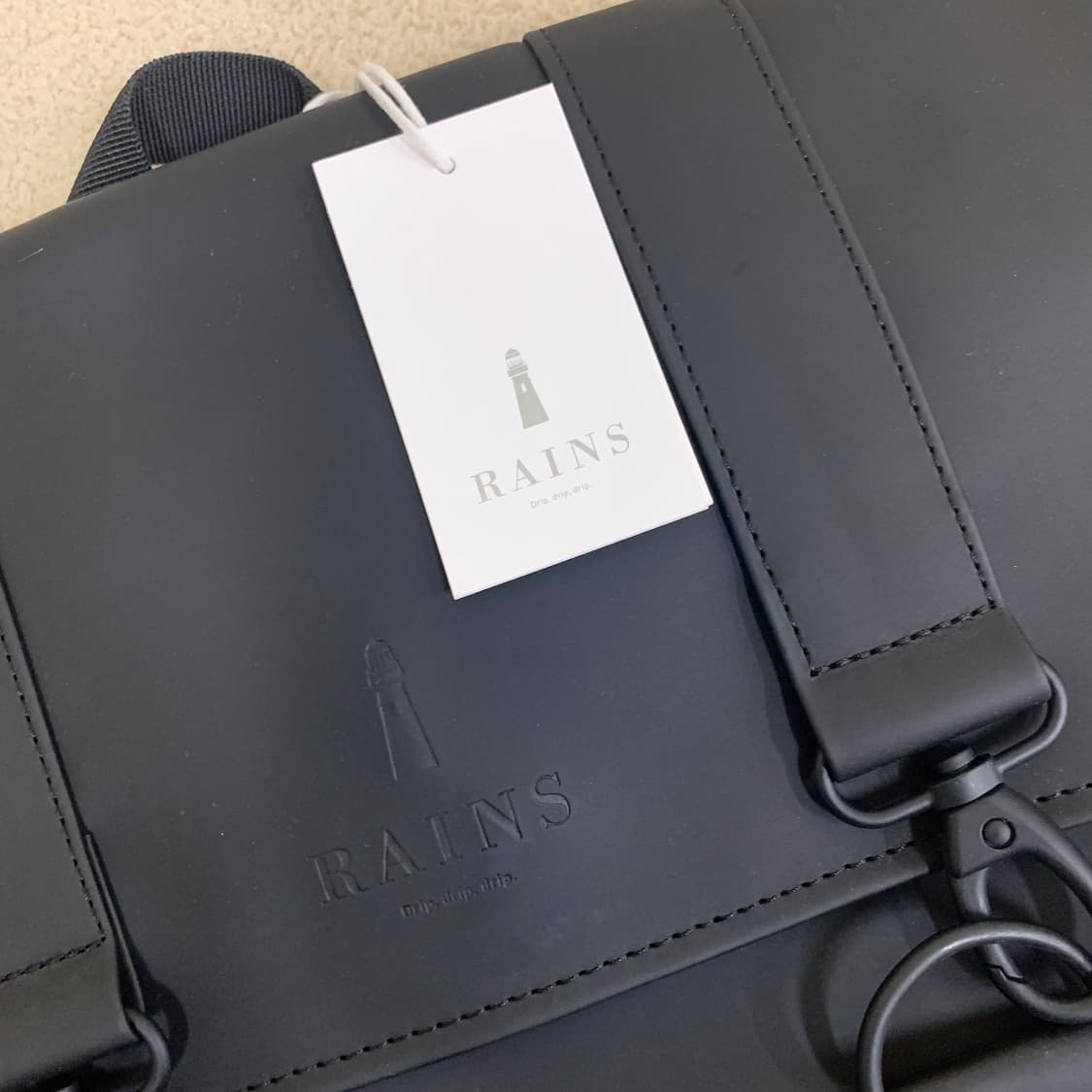 레인스 Rains MSN 백팩(블랙) 방수백팩 직장인백팩 가방 상품이미지2