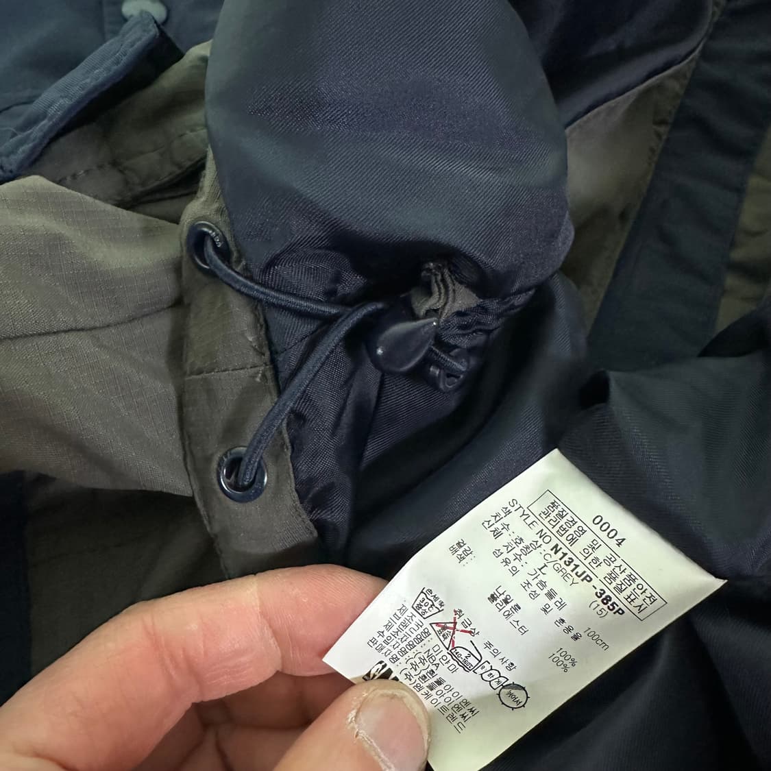 95 NBA 네이비그레이 배색 LA레이커스 나일론 후디 바람막이 상품이미지4