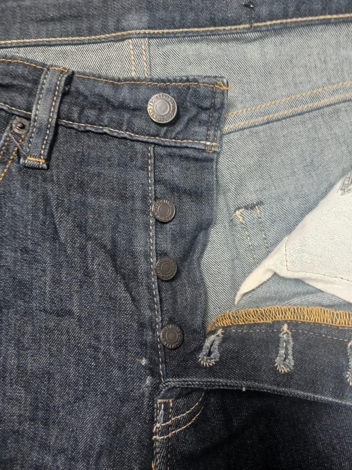 [34] 리바이스 511 흑청 블랙패치 슬림진 청바지 상품이미지6