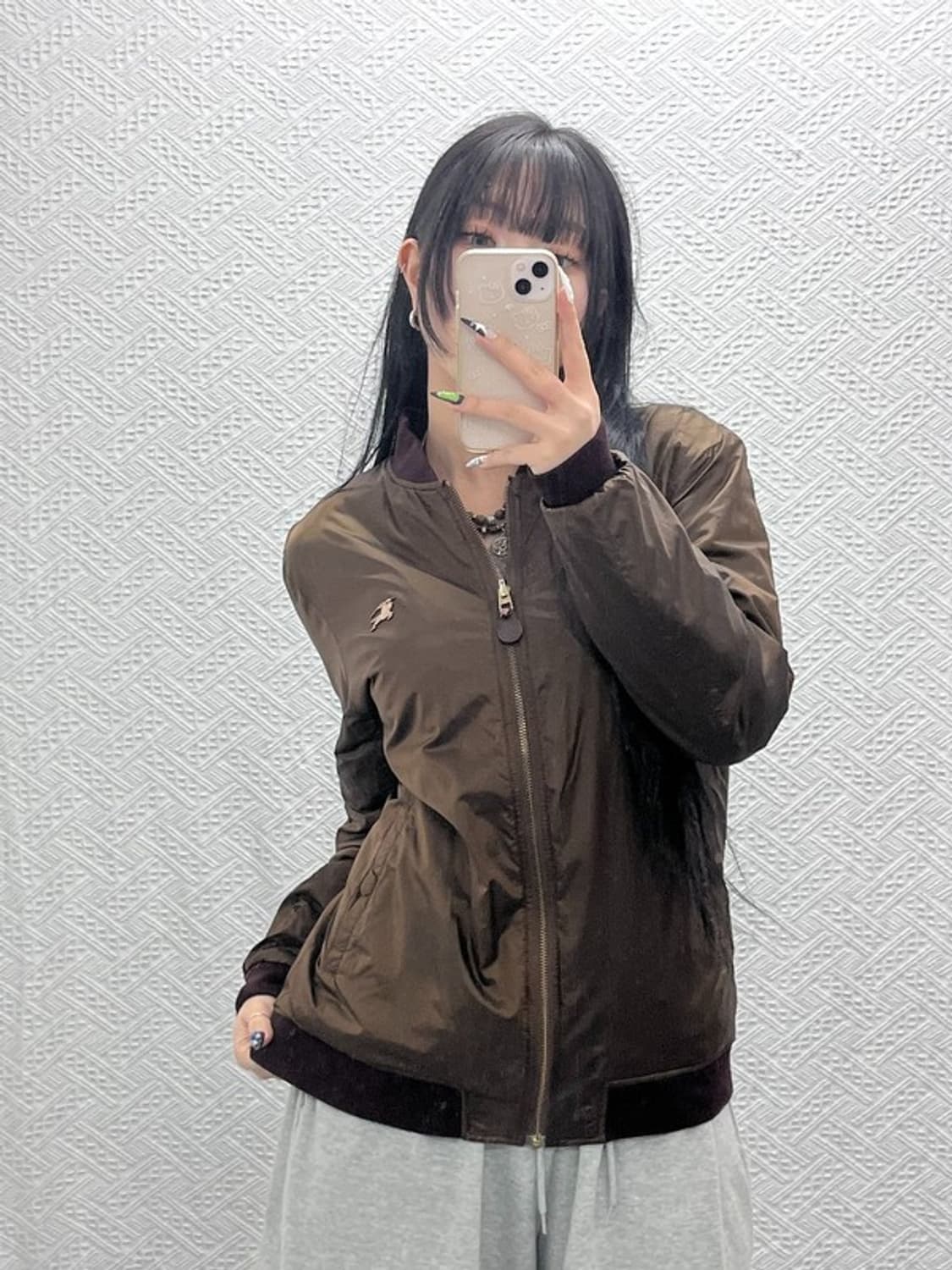 버버리 올드스쿨 리버시블 캐주얼 블루종 자켓 50 C08738 상품이미지2