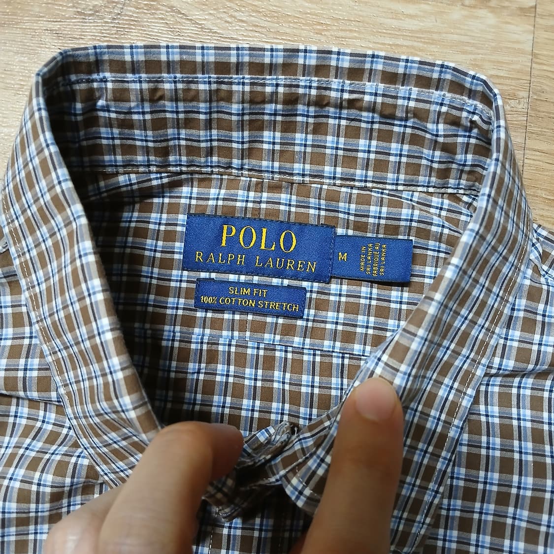 POLO 폴로 랄프로렌 갈색 체크 셔츠 남방 상품이미지6
