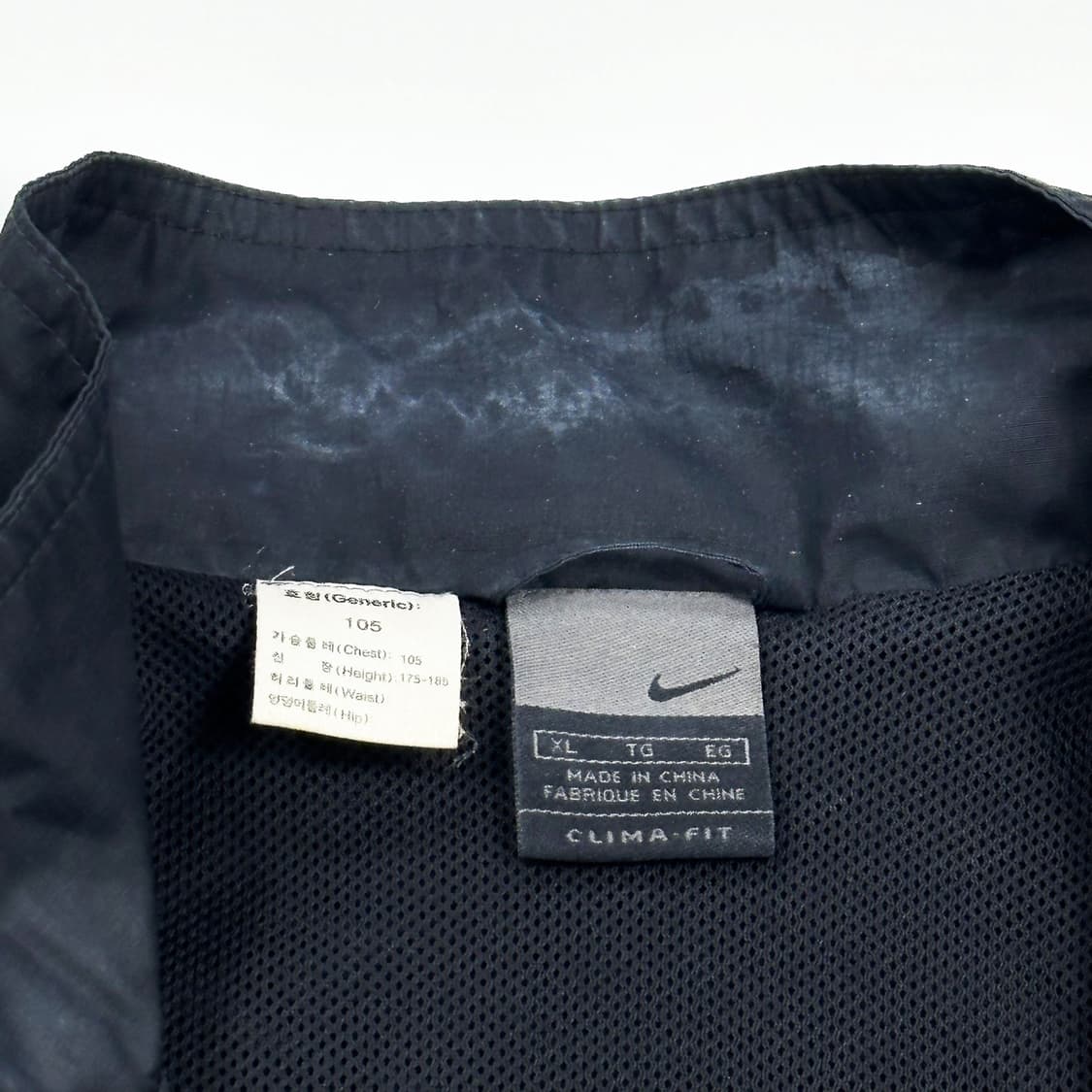 나이키 스우시 올드스쿨 블랙 바람막이 자켓 (XL) 상품이미지4