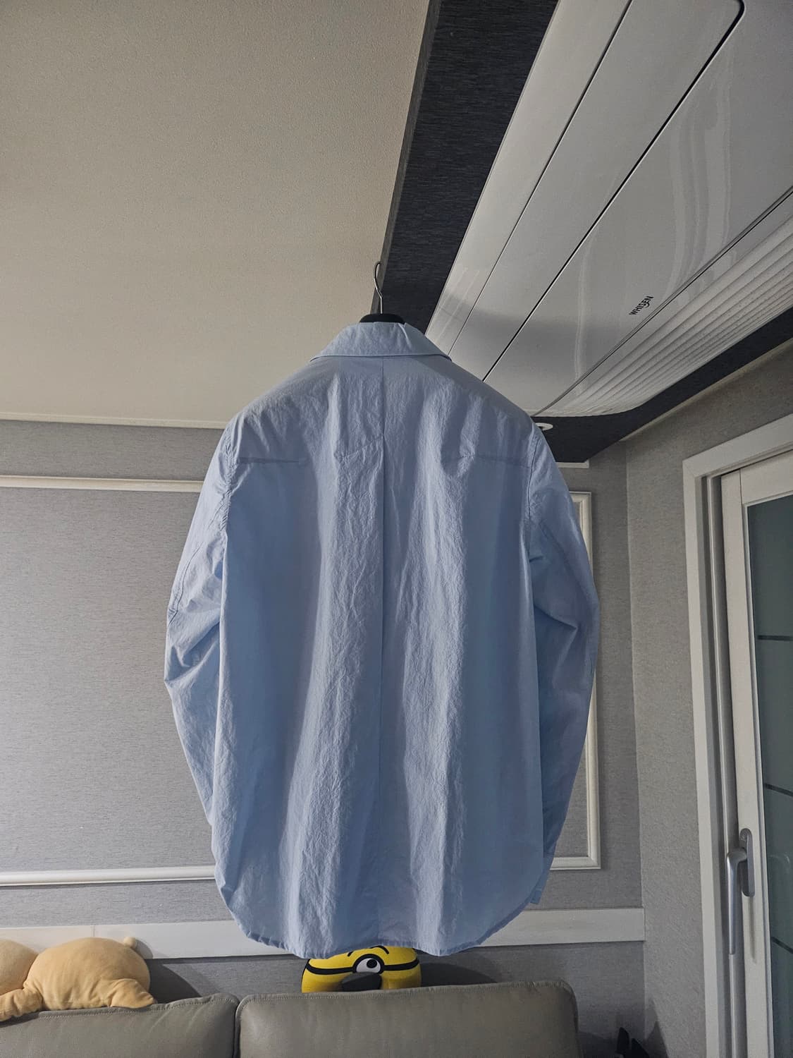 [거의 새것] 솔리드옴므 스카이블루 셔츠 남방 오버핏 46 상품이미지2
