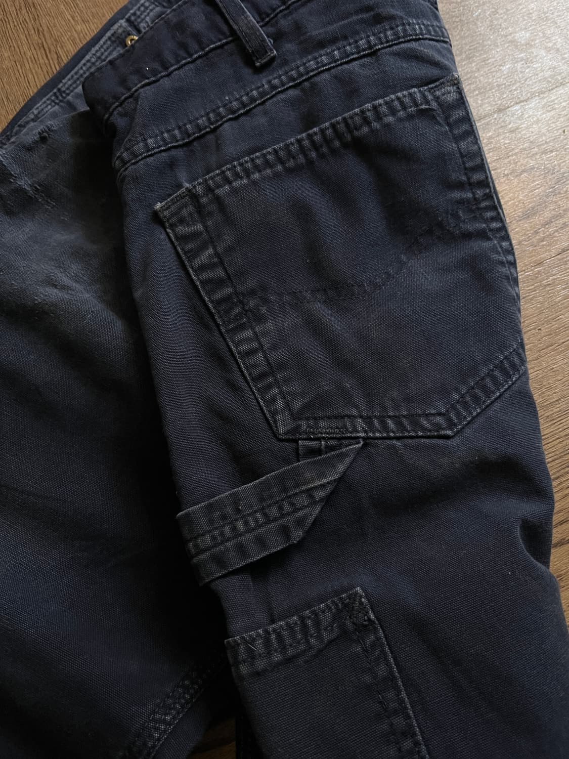 [32]칼하트 USA 빈티지 워싱 네이비 카펜터 워크 팬츠 상품이미지7
