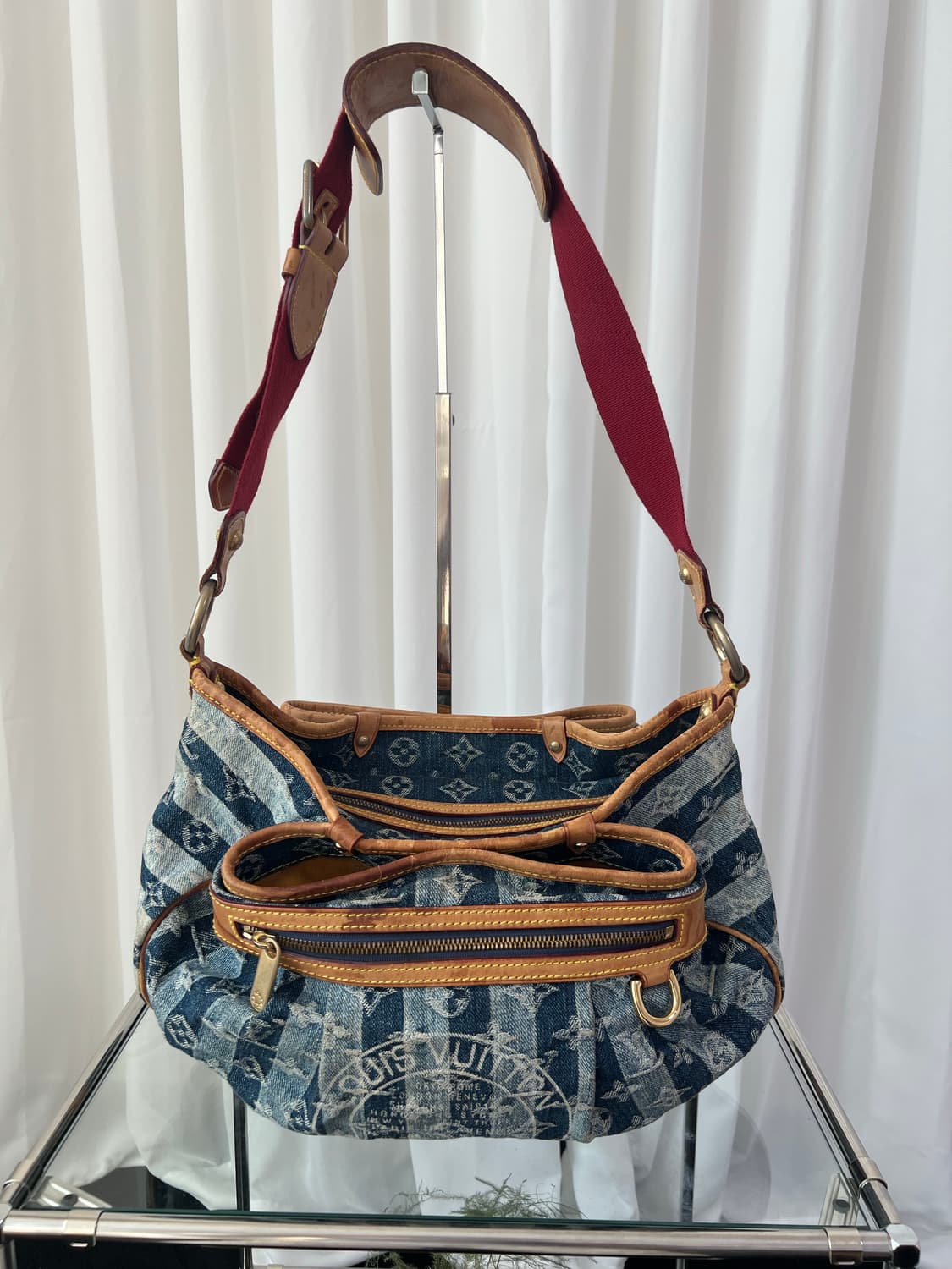 루이비통 리미티드 에디션 데님 모노그램 포르트 에폴 레이 MM 숄더백 상품이미지3