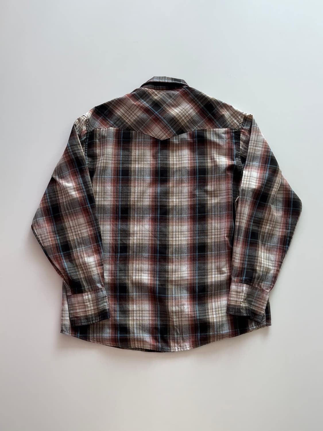 랭글러 배색 웨스턴 체크 셔츠 상품이미지5