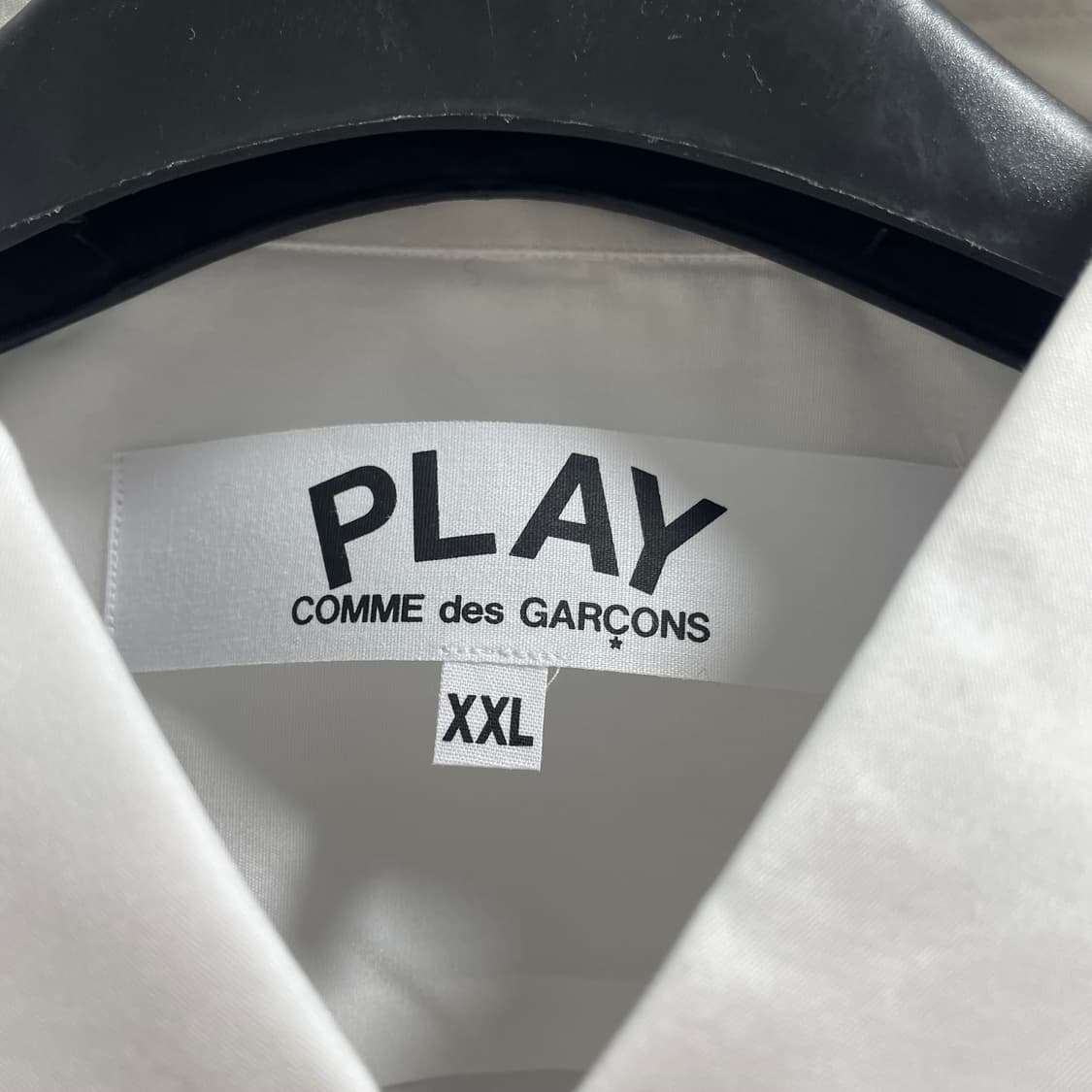 꼼데가르송/ 레드와펜 화이트 셔츠/ XL 상품이미지7