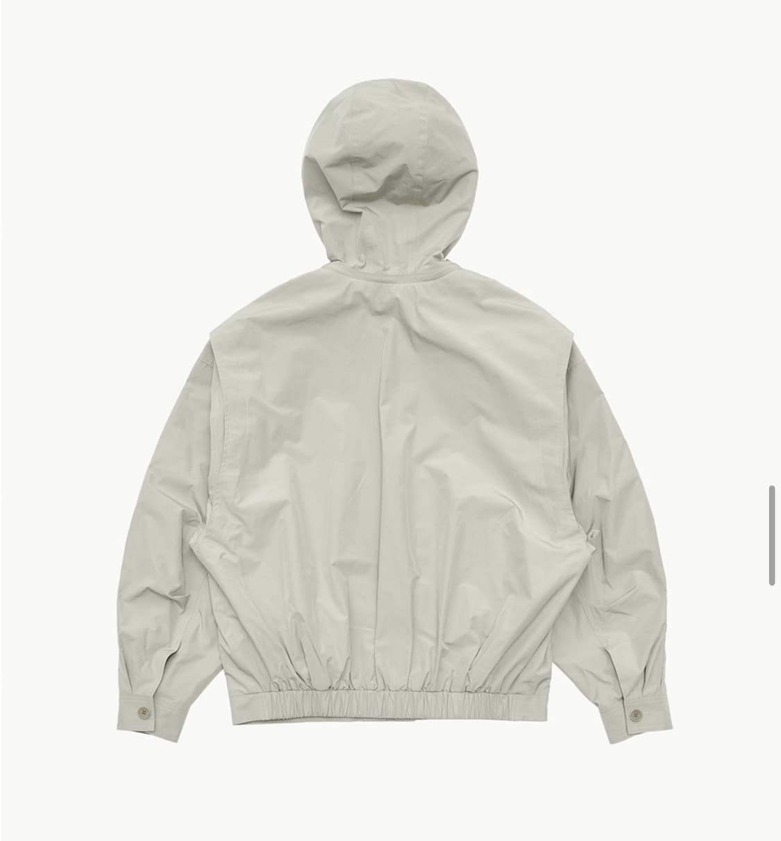 아모멘토 코튼 나일론 볼륨 점퍼 그레이베이지 M 상품이미지2