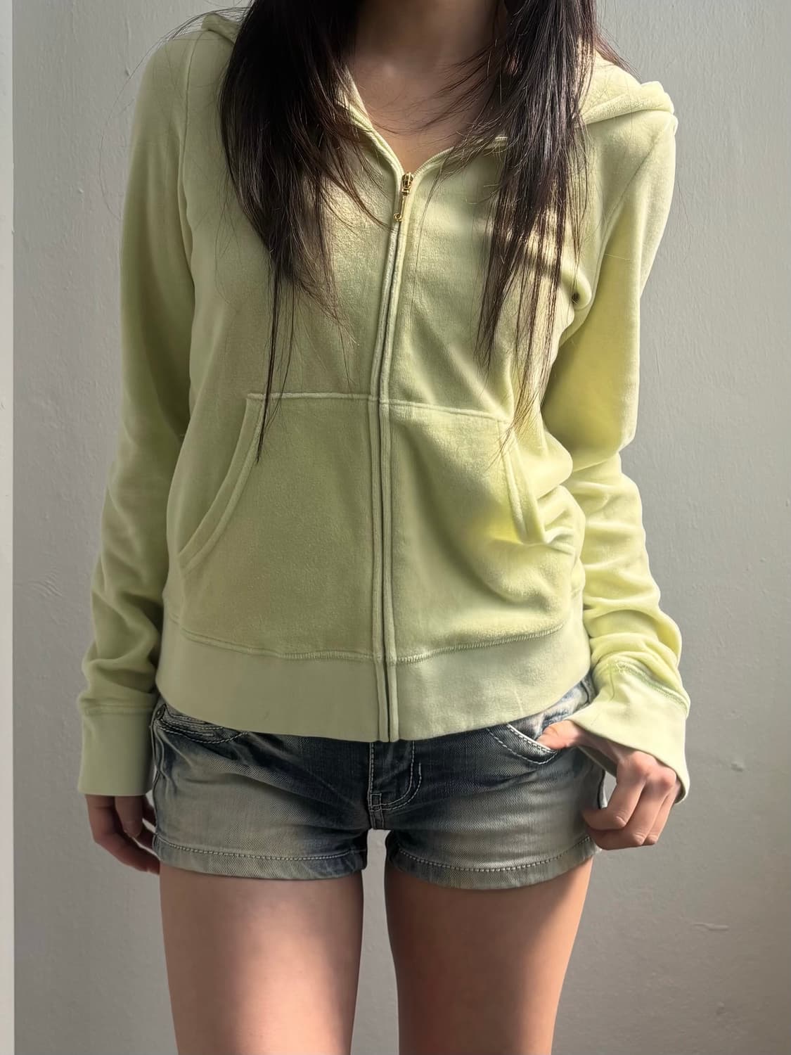 Juicy Couture Velvet Hood Zip-Up 상품이미지5