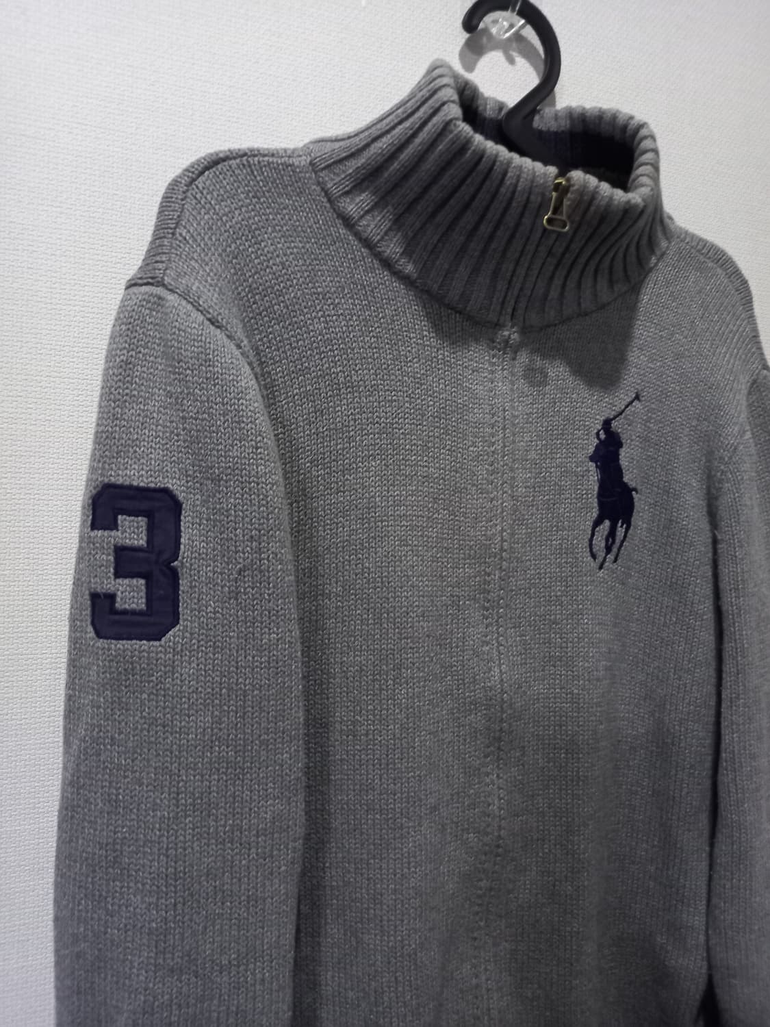 폴로 POLO 빅포니 니트집업 95/M 상품이미지2