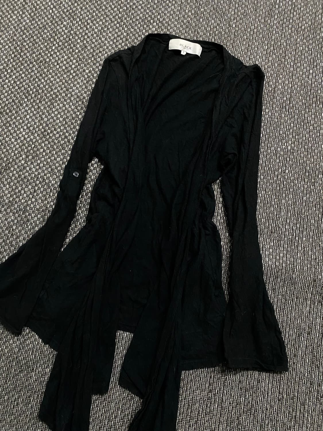[Moussy] Black unbalanced Cardigan 상품이미지3