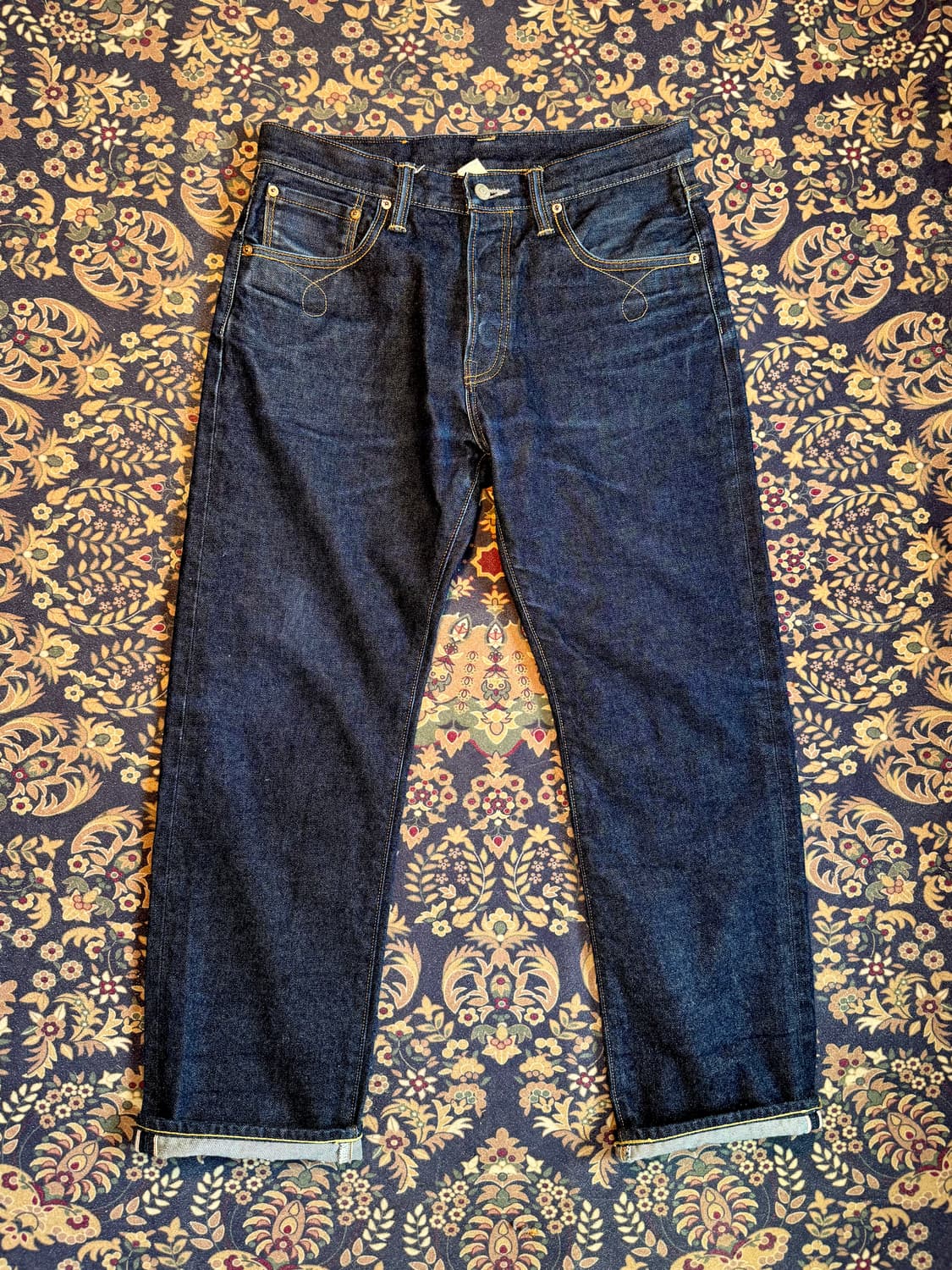 더블알엘 로우 스트레이트 셀비지 데님 상품이미지1