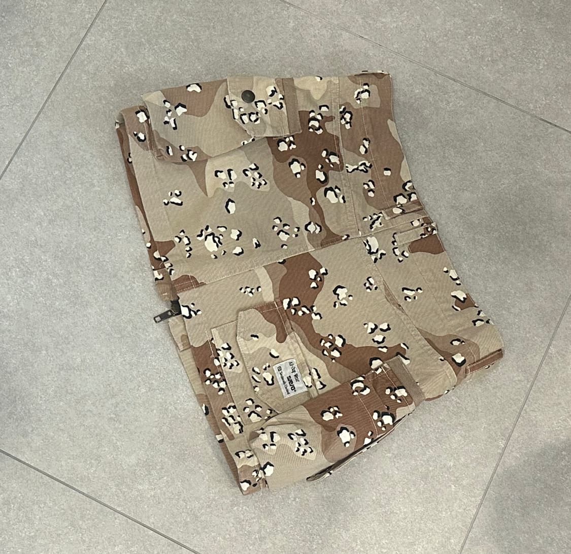 1) 에스이오 카고 코튼 미니 스커트 카모 상품이미지3