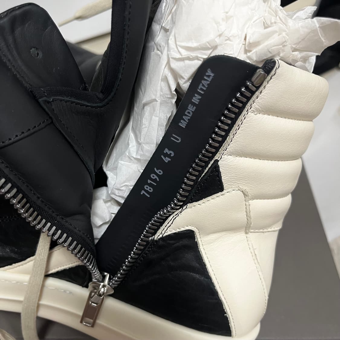 [43]릭오웬스 26ss 지오바스켓 블랙 밀크 상품이미지6