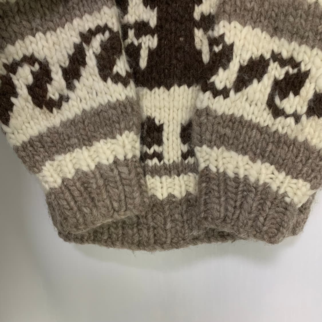 코위찬 코위챤 빈티지 패턴 니트 스웨터 집업 가디건 남녀공용 캐나타빈티지 상품이미지5