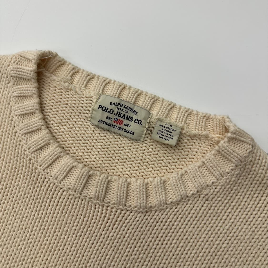 Polo 폴로진스 00‘s 엠브로이드 성조기 아이보리  상품이미지3