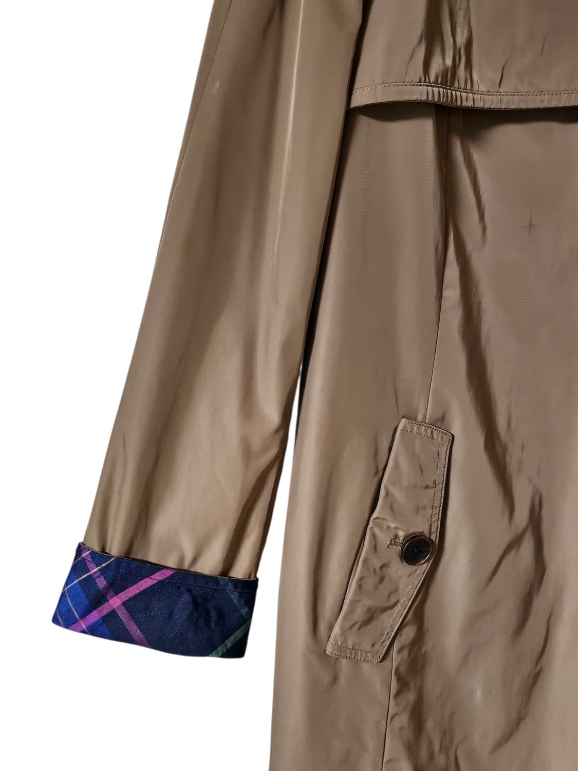 헤지스 브라운 폴리 100 싱글 여성 하프코트 55 / 상태좋음 상품이미지6