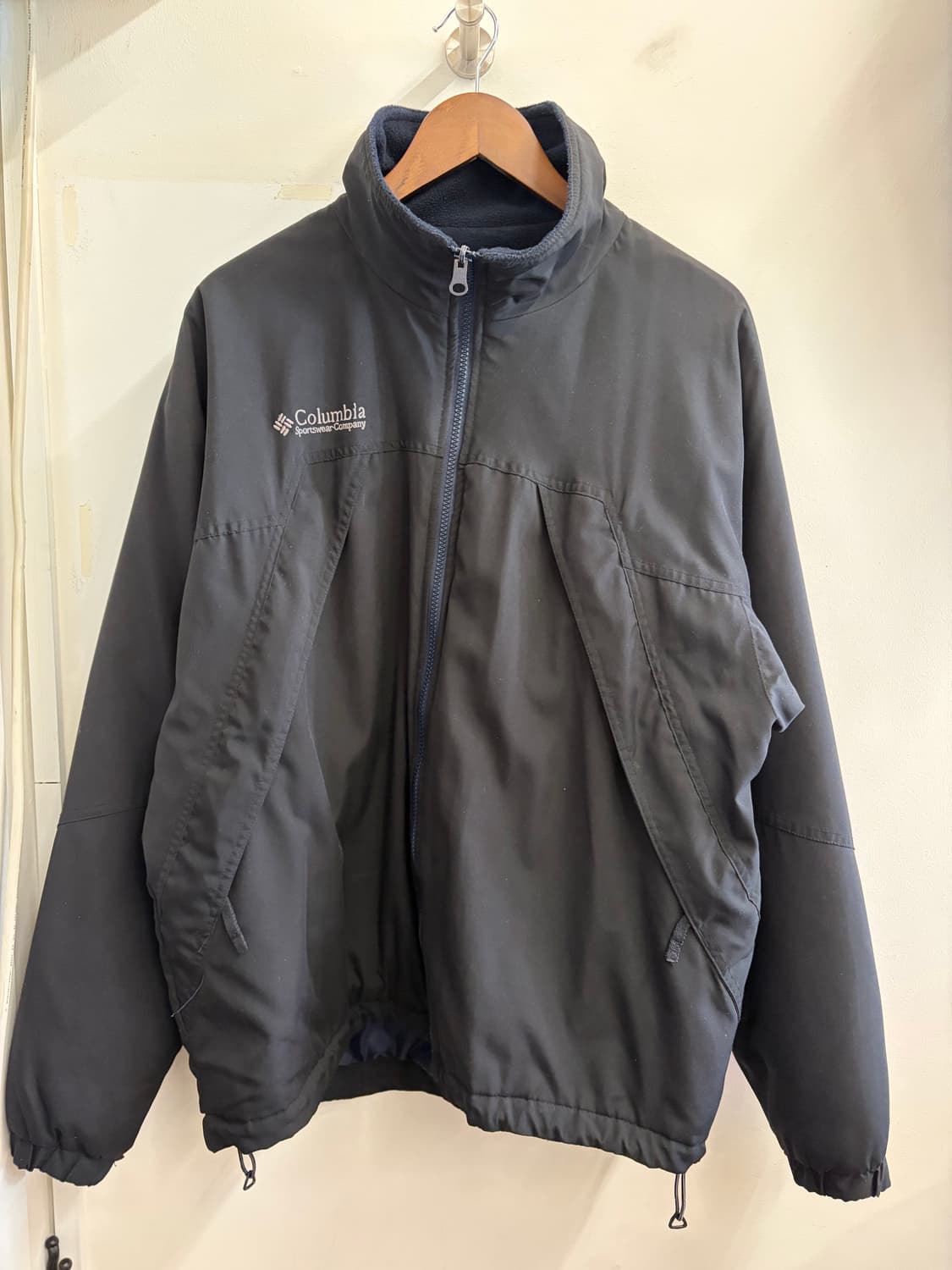 N109. 콜롬비아 쉘드 자켓 바람막이 후리스 블랙 상품이미지1