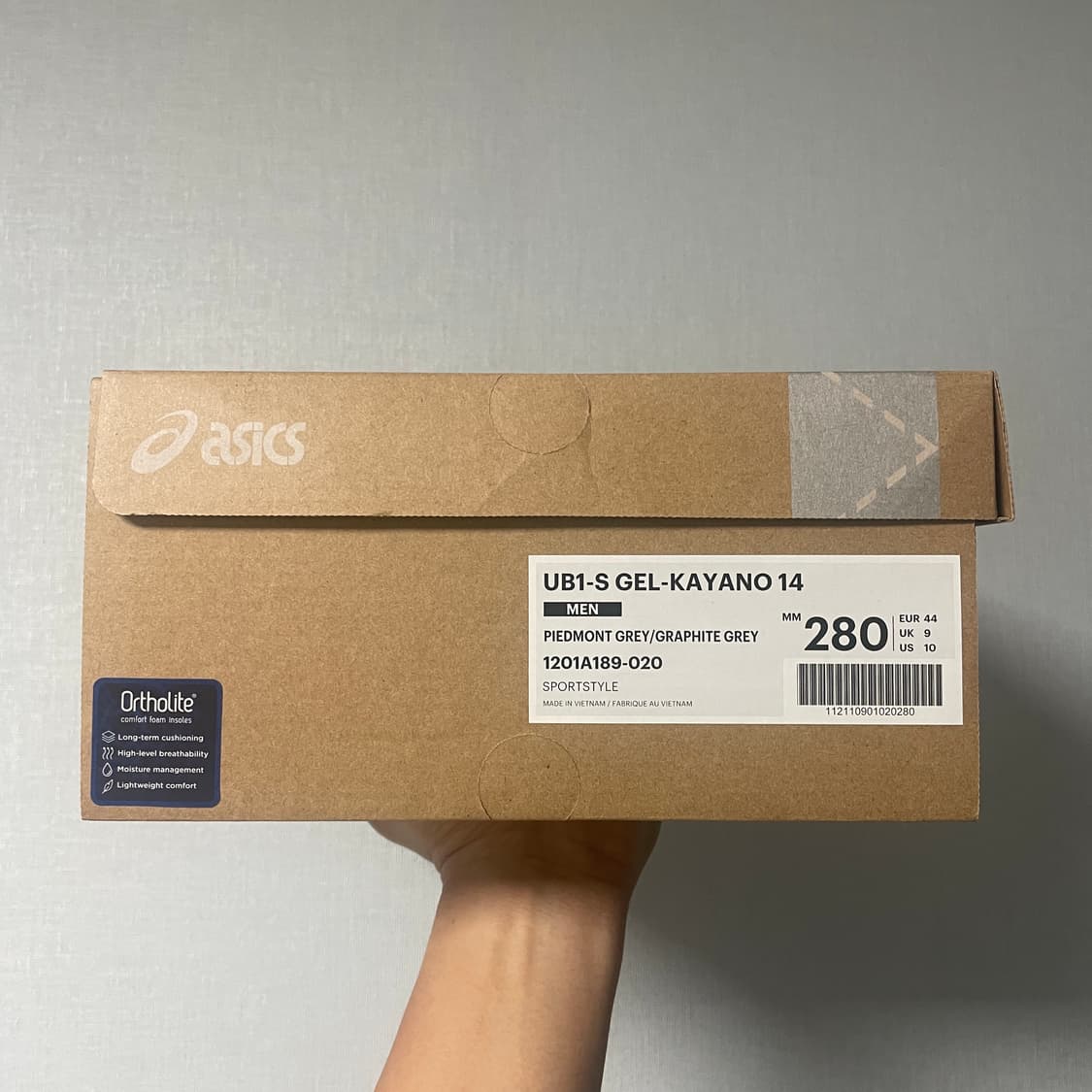 키코 아식스 젤카야노14 피그먼트그레이 280 상품이미지6