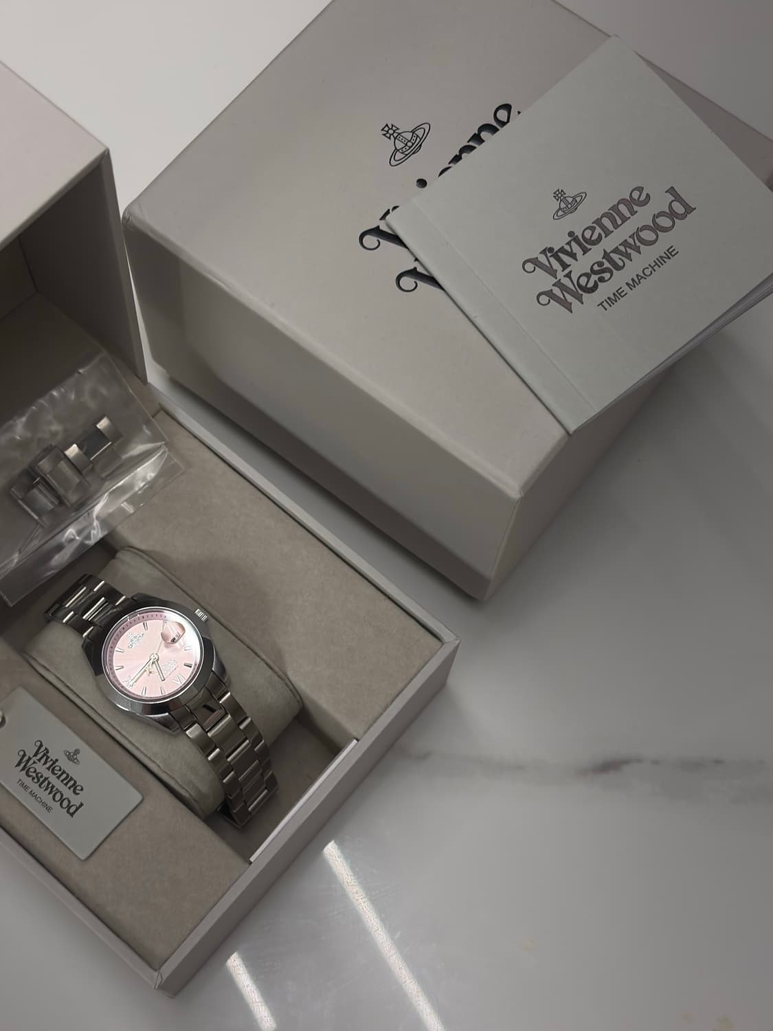 비비안웨스트우드 펜처치 실버 핑크 시계 상품이미지1