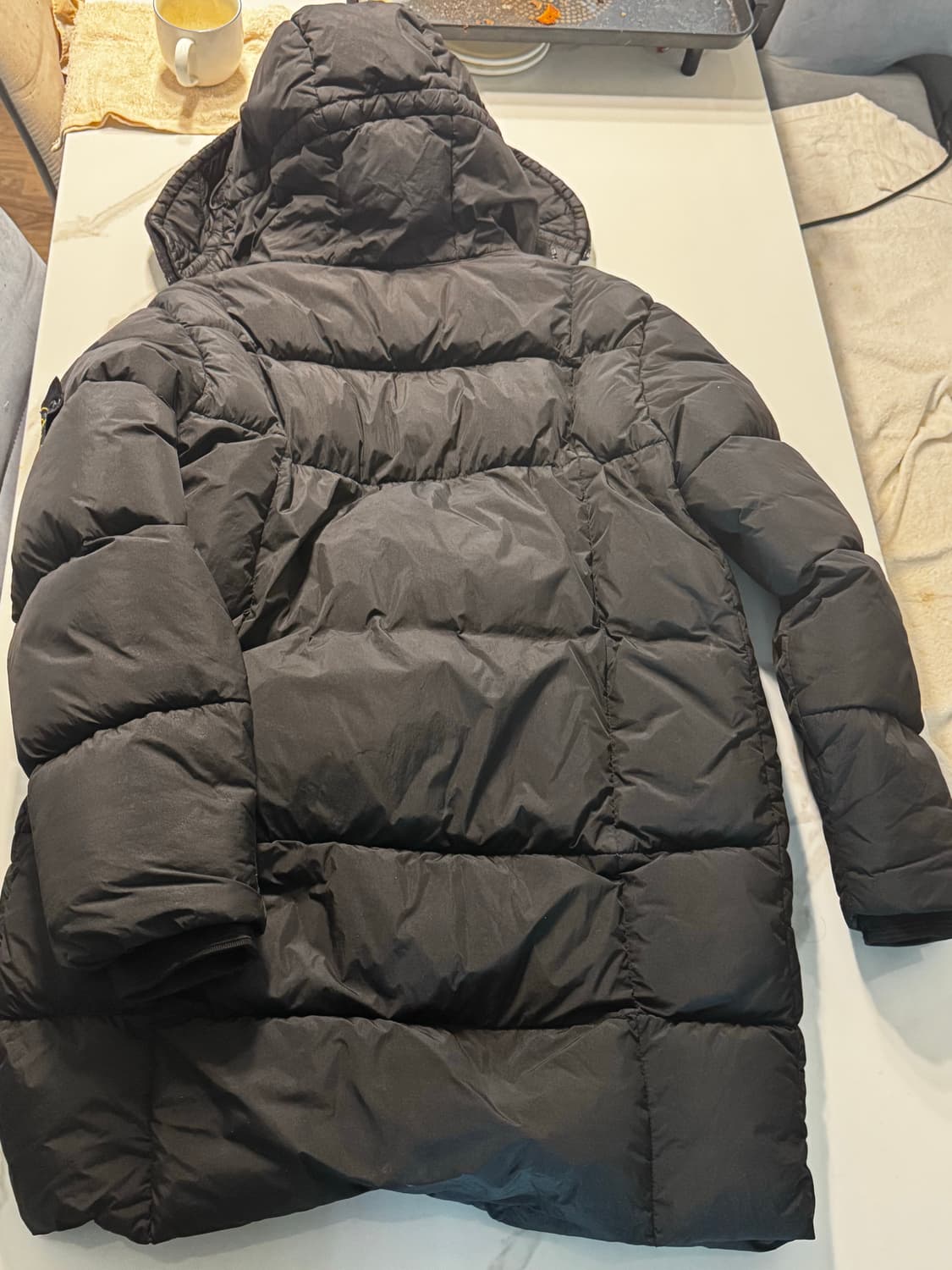 스톤아일랜드 크링클렙스 블랙 롱파카 size M 상품이미지6