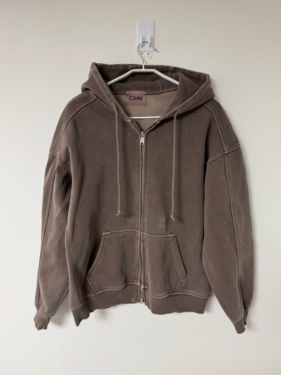 F) 브라운 후드집업 상품이미지1