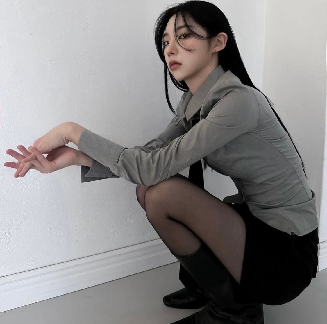 eeun 이은 슬림 라인 셔츠 상품이미지3