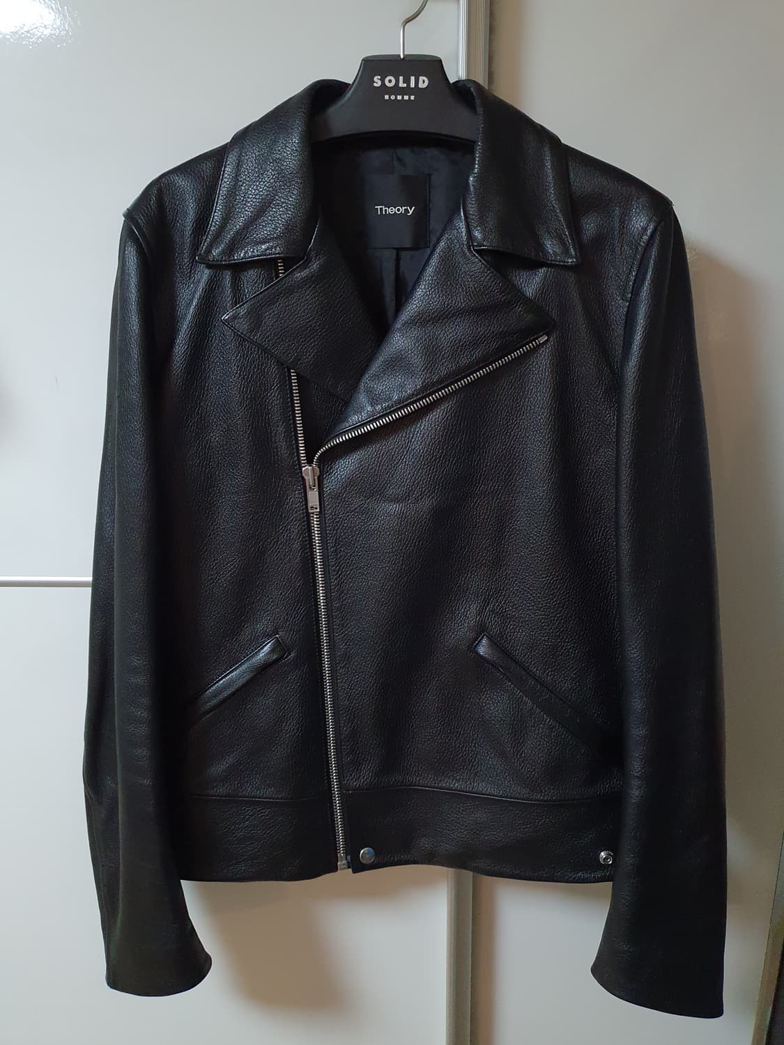 (M) 띠어리 블랙 라이더 양가죽자켓 상품이미지1