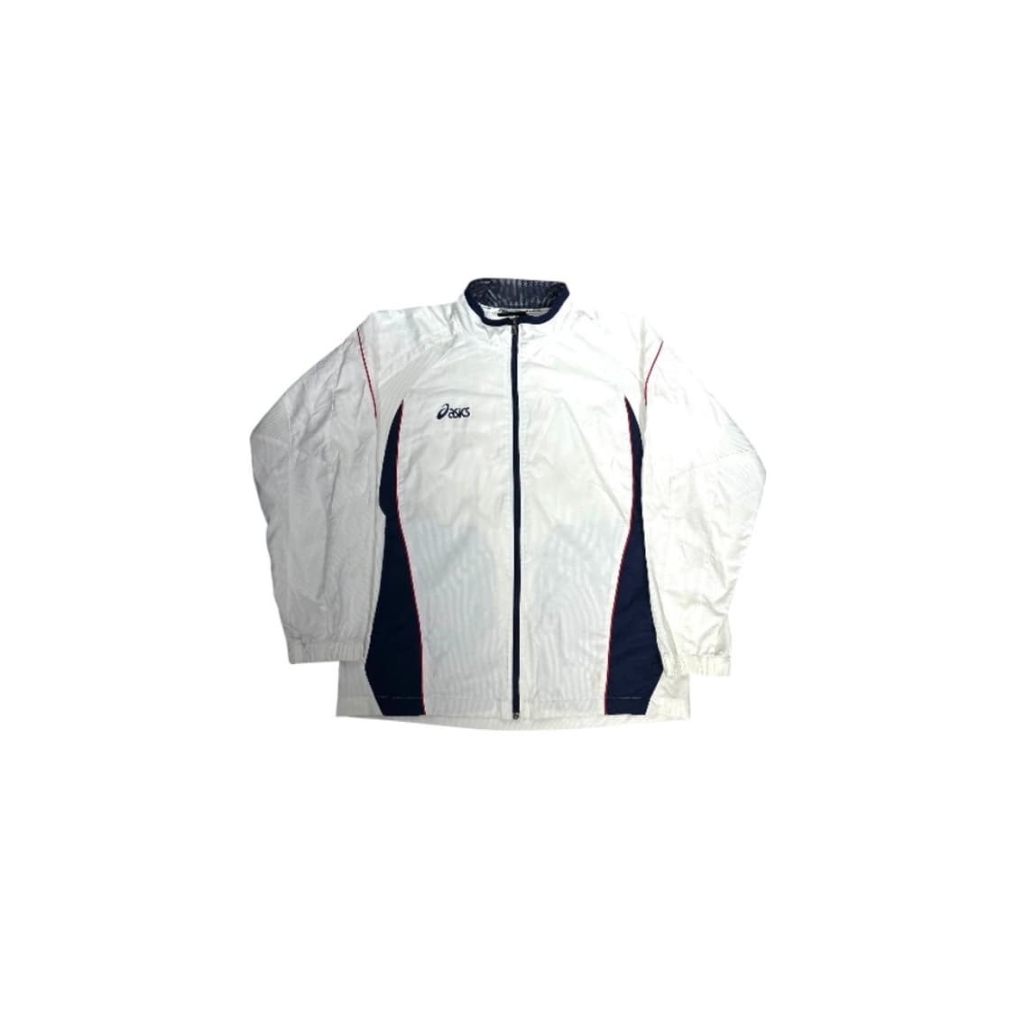 아식스 화이트 사이드 라인 오버핏 바람막이 자켓 상품이미지5