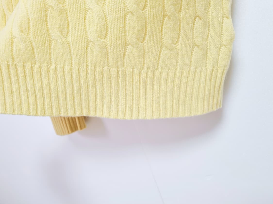 여성 폴로 QR인증 캐시미어 울 케이블 꽈배기 긴팔 니트 스웨터 상품이미지7