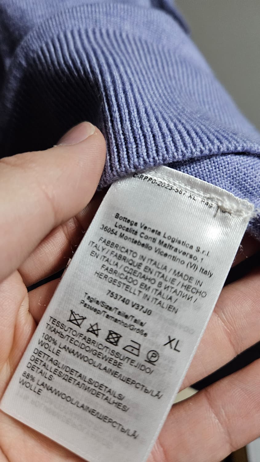 보테가베네타 터틀넥 니트 퍼플 정품 신품  상품이미지5